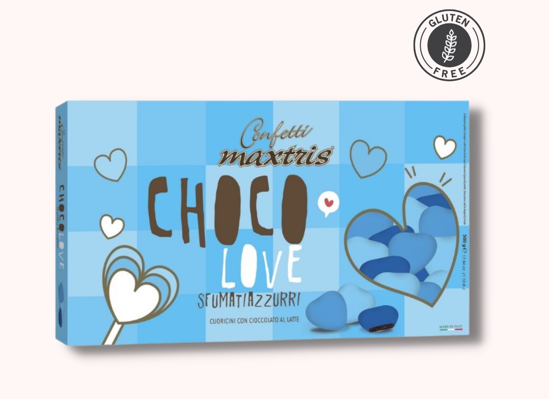Blue Chocolate Hearts